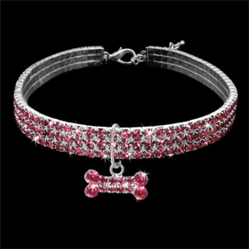 Colar Dog de Luxo PETJÓIA com strass